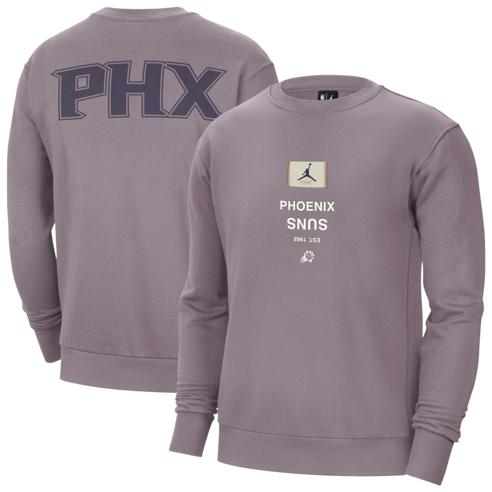 Phoenix Suns Jordan Brand Courtside Statement Edition Heavyweight Pullover Sweatshirt Purple