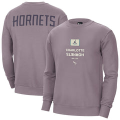 Charlotte Hornets Jordan Brand Courtside Statement Edition Heavyweight Pullover Sweatshirt Purple