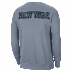 New York Knicks Jordan Brand Courtside Statement Edition Heavyweight Pullover Sweatshirt Blue