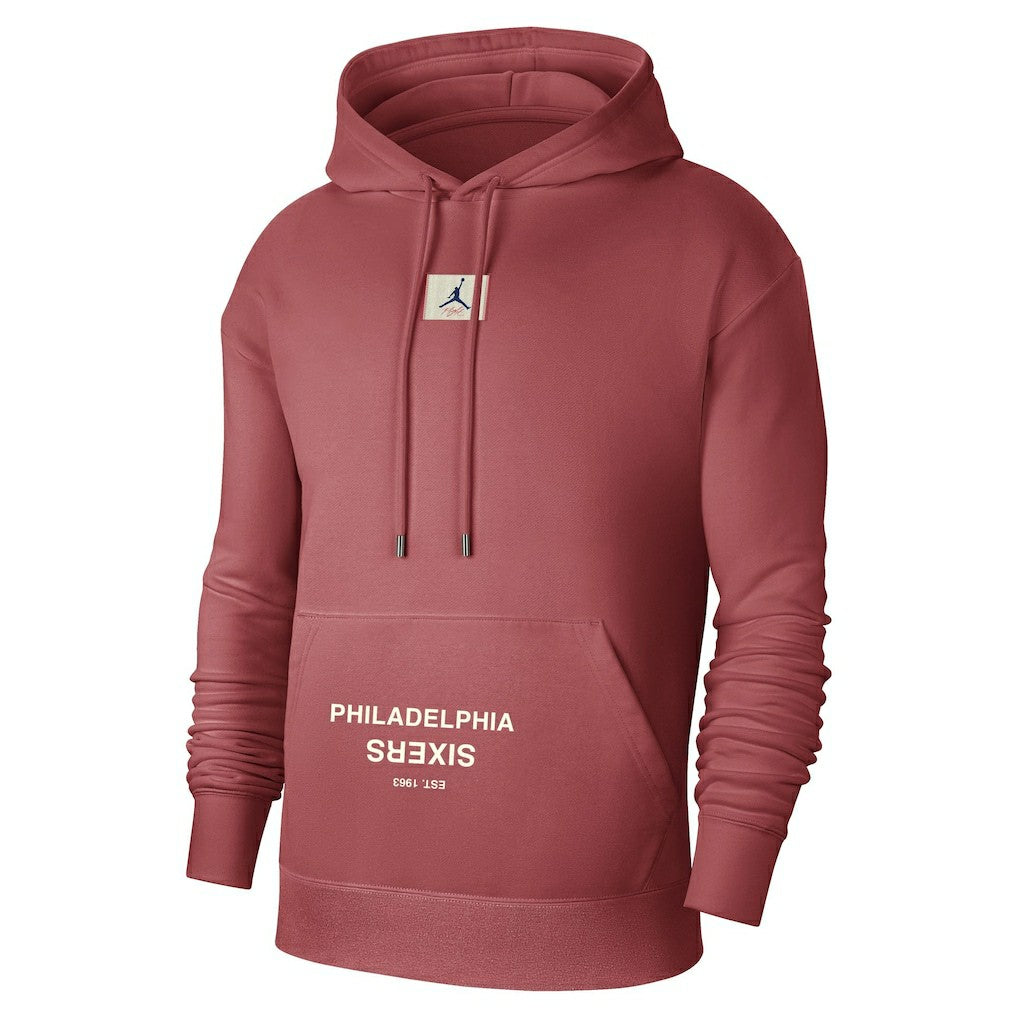 Philadelphia 76ers Jordan Brand Courtside Statement Edition Pullover Hoodie Red