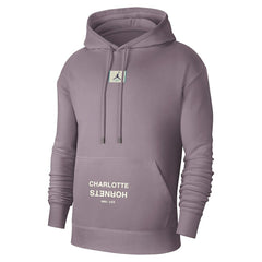 Charlotte Hornets Jordan Brand Courtside Statement Edition Pullover Hoodie Purple