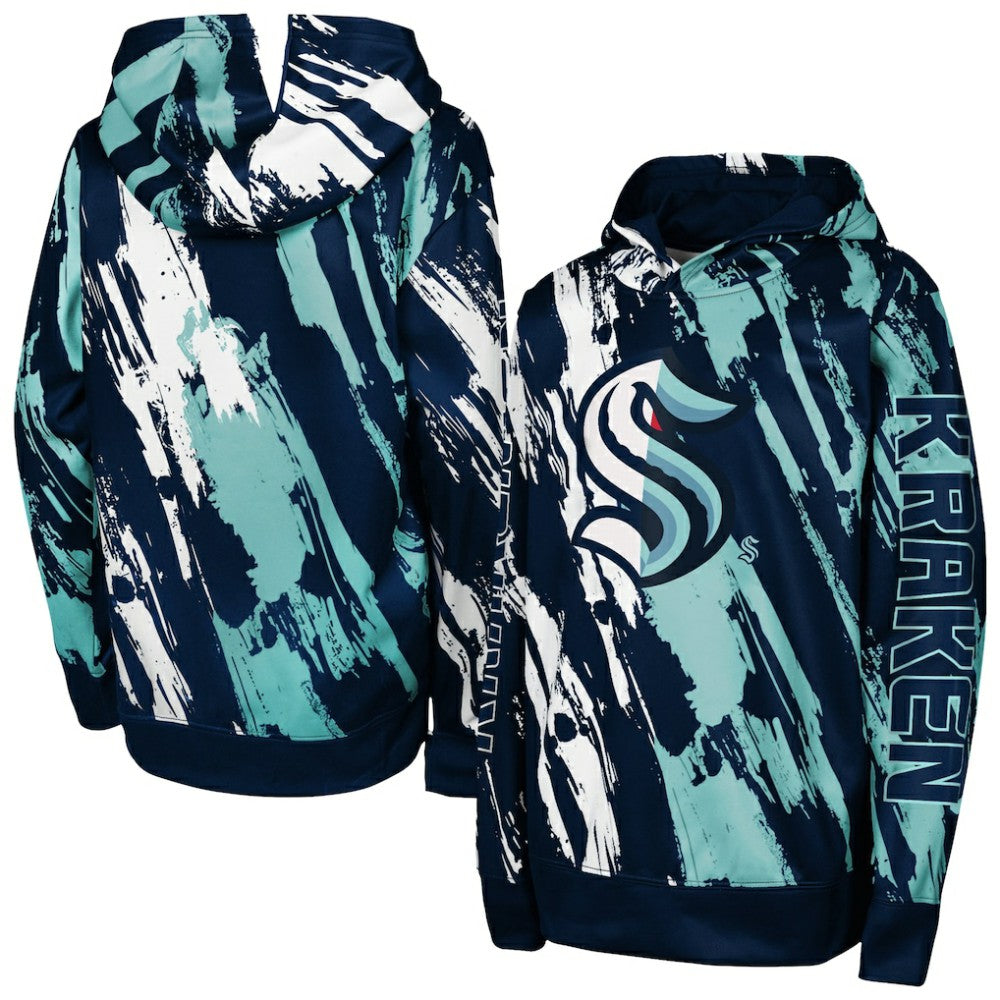 Seattle Kraken Preschool Master Snipe Pullover Hoodie - Deep Sea Blue | NHL near me