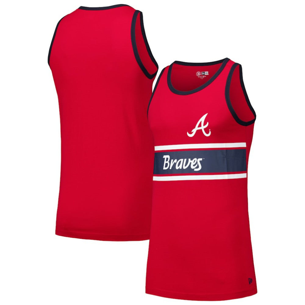 Atlanta Braves New Era Jersey Ringer Tank Top Outlet