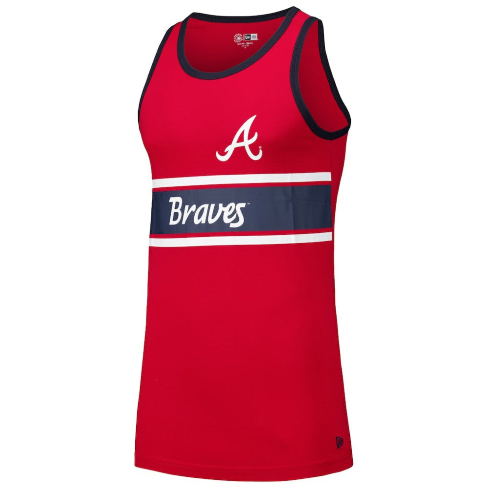 Atlanta Braves New Era Jersey Ringer Tank Top Outlet