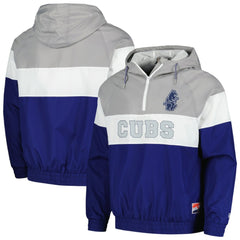 Chicago Cubs New Era Ripstop Raglan Quarter-Zip Hoodie Windbreaker Jacket Sale