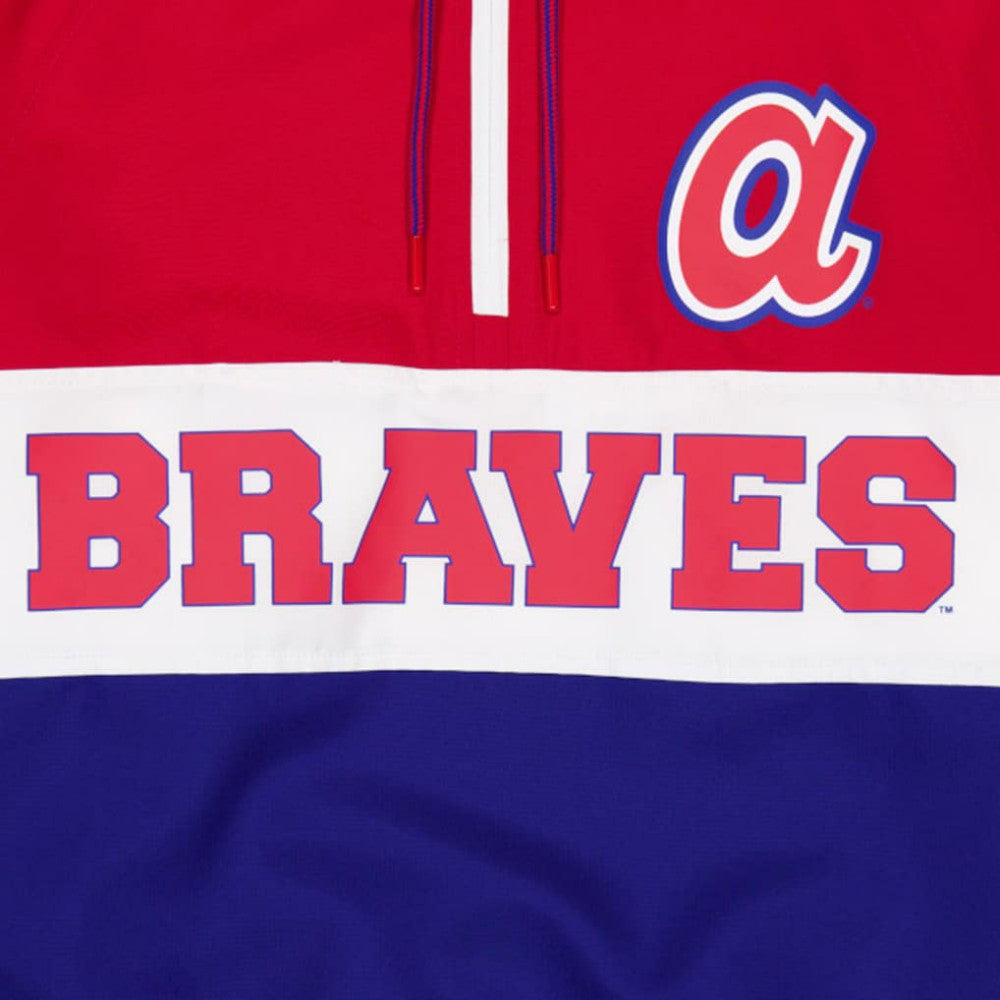 Atlanta Braves New Era Ripstop Raglan Quarter-Zip Hoodie Windbreaker Jacket Online