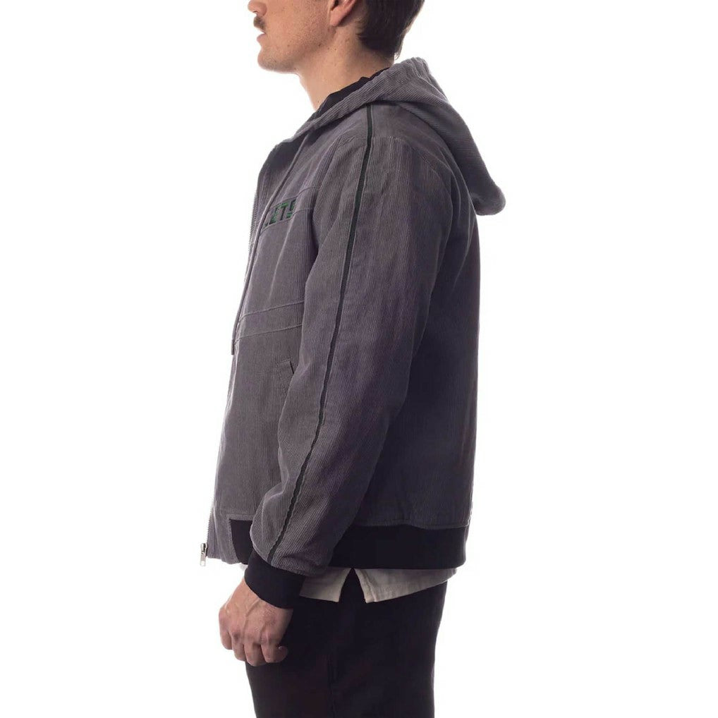 New York Jets The Wild Collective Corduroy Bomber Full-Zip Jacket - Gray - NFL