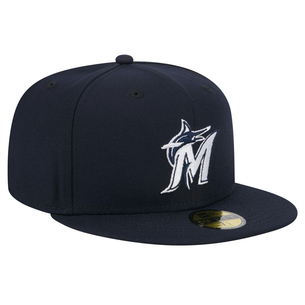 Miami Marlins New Era White Logo 59FIFTY Fitted Hat Online