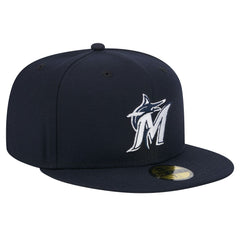 Miami Marlins New Era White Logo 59FIFTY Fitted Hat Online
