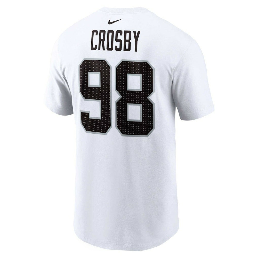 Maxx Crosby Las Vegas Raiders Player Name & Number T-Shirt - White - Nike