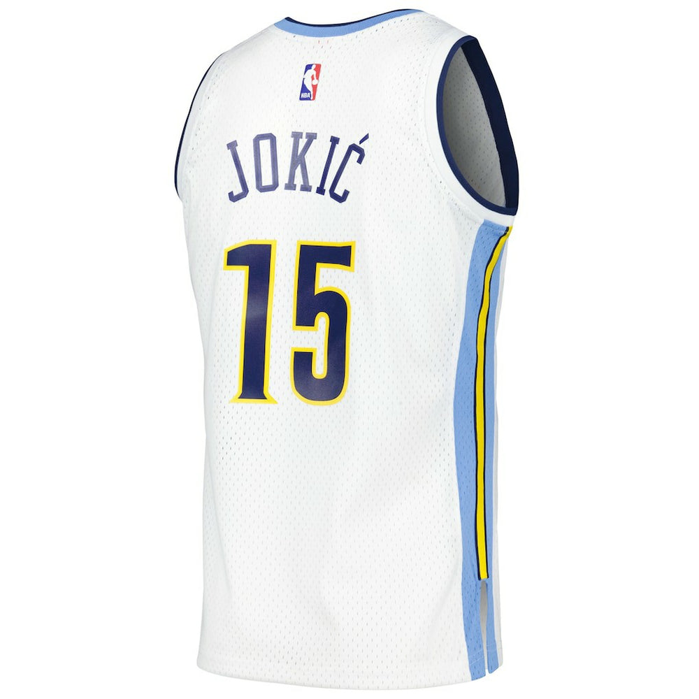 Mitchell & Ness Nikola Jokic Denver Nuggets 2016/17 Throwback Swingman Jersey White