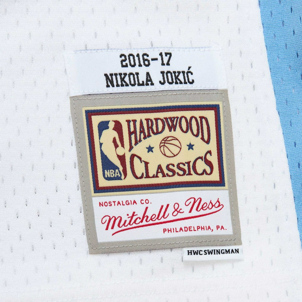 Mitchell & Ness Nikola Jokic Denver Nuggets 2016/17 Throwback Swingman Jersey White