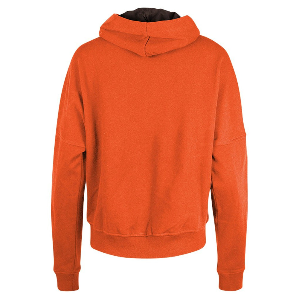 Cleveland Browns New Era Women's Throwback Boxy Pullover Hoodie - Orange - NFL