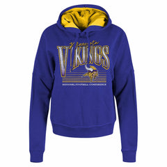 Minnesota Vikings New Era Women's Boxy Pullover Hoodie - Purple - NFL