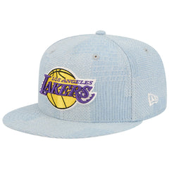 New Era Los Angeles Lakers Injection Denim Patchwork 9FIFTY Snapback Hat Denim