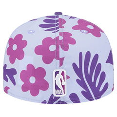 New Era Sacramento Kings Palm Fronds 2-Tone 59FIFTY Fitted Hat Purple