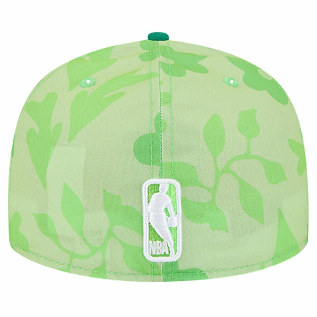 New Era Boston Celtics Palm Fronds 2-Tone 59FIFTY Fitted Hat Kelly Green