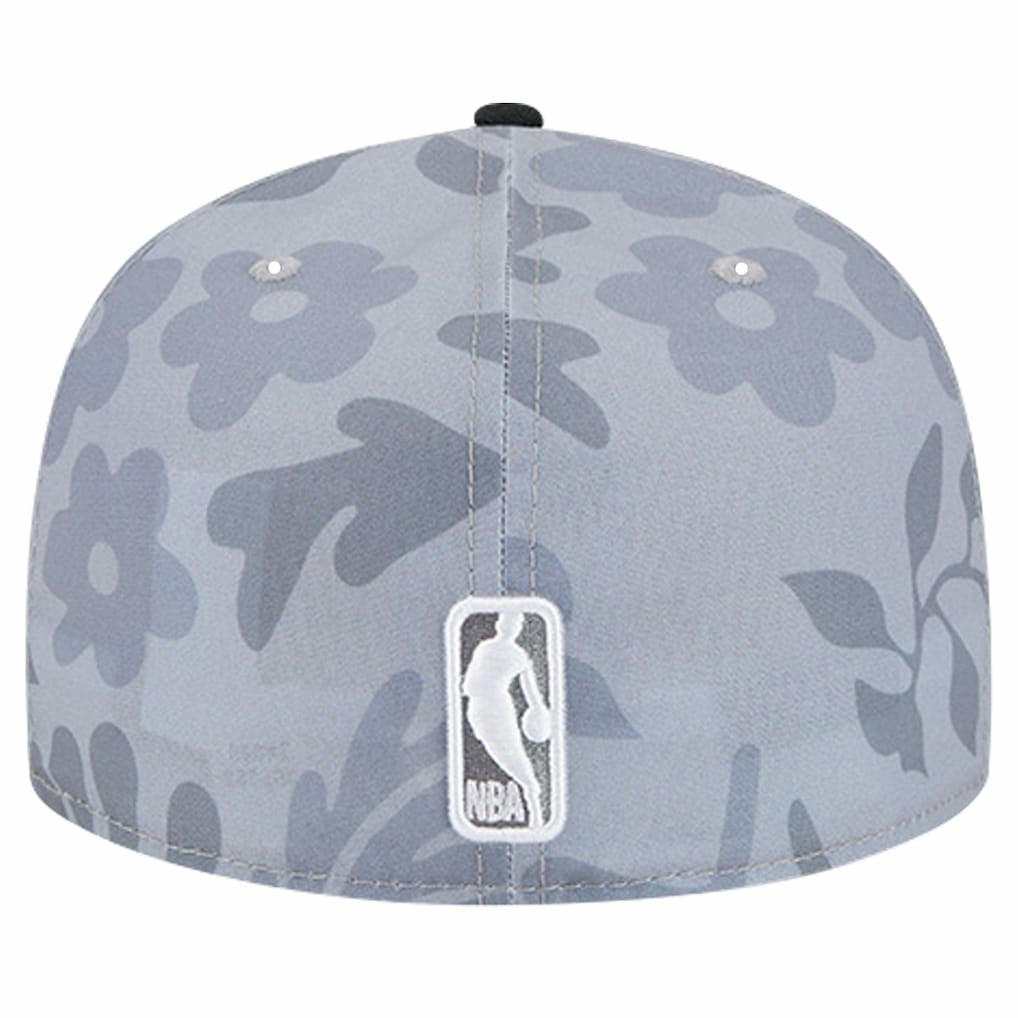 New Era Chicago Bulls Palm Fronds 2-Tone 59FIFTY Fitted Hat Gray