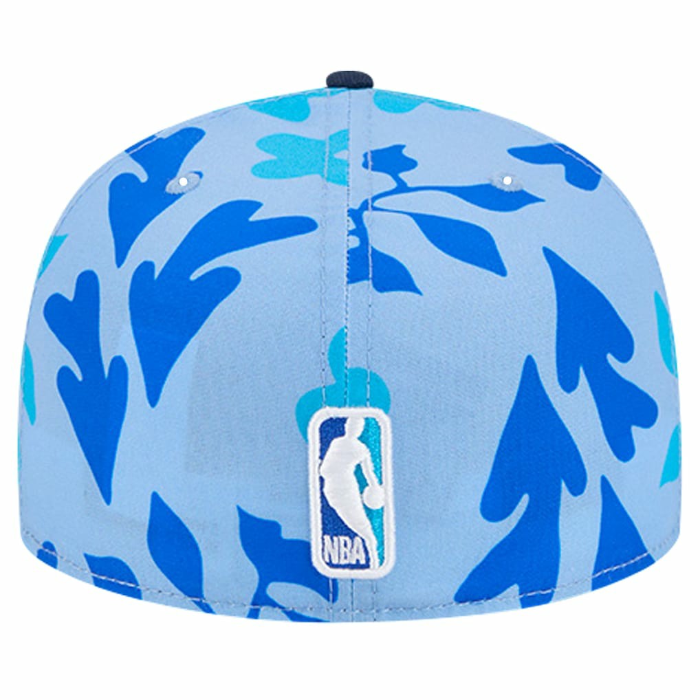 New Era Denver Nuggets Palm Fronds 2-Tone 59FIFTY Fitted Hat Blue