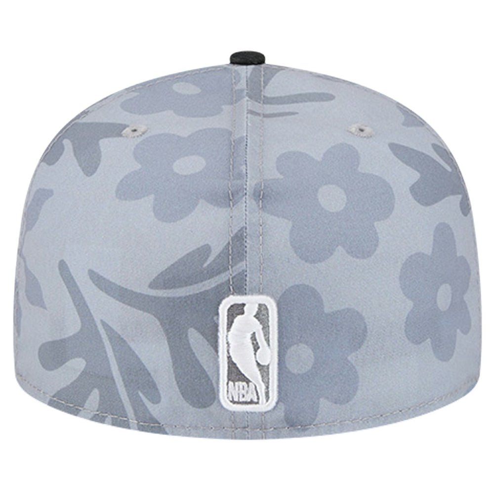 New Era Miami Heat Palm Fronds 2-Tone 59FIFTY Fitted Hat Gray