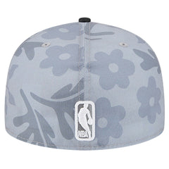 New Era Miami Heat Palm Fronds 2-Tone 59FIFTY Fitted Hat Gray