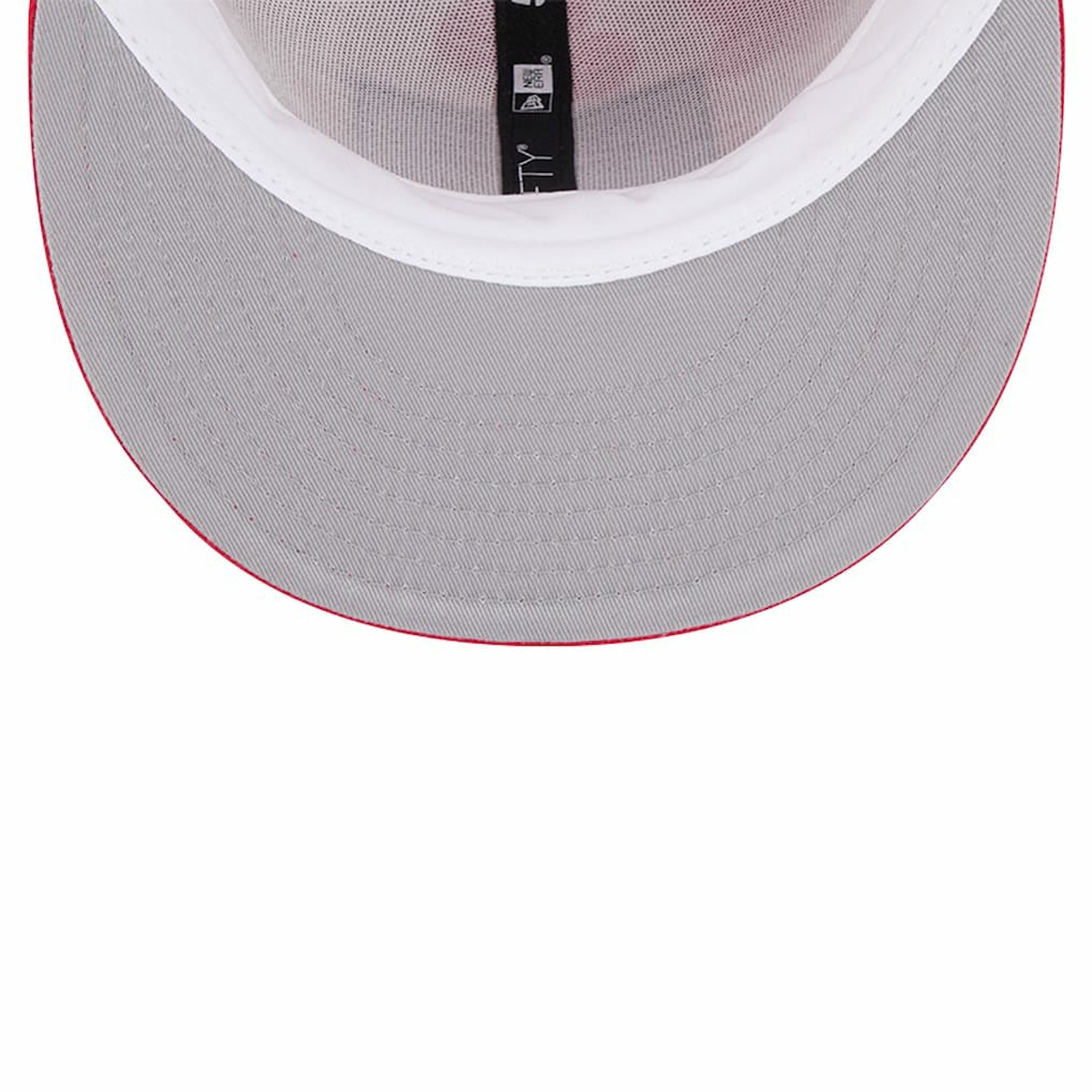 New Era Atlanta Hawks Palm Fronds 2-Tone 59FIFTY Fitted Hat Red