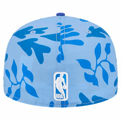 New Era Philadelphia 76ers Palm Fronds 2-Tone 59FIFTY Fitted Hat Royal