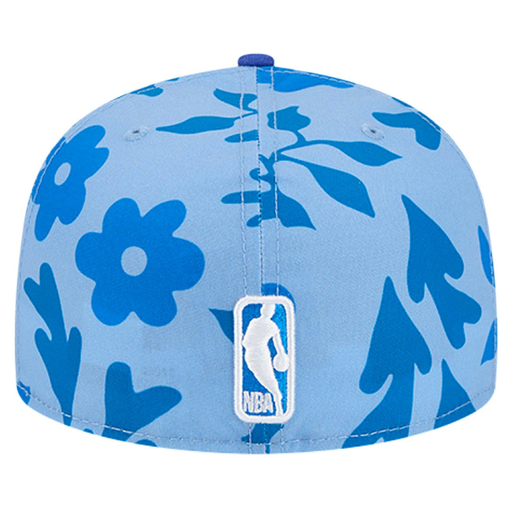 New Era New York Knicks Palm Fronds 2-Tone 59FIFTY Fitted Hat Blue