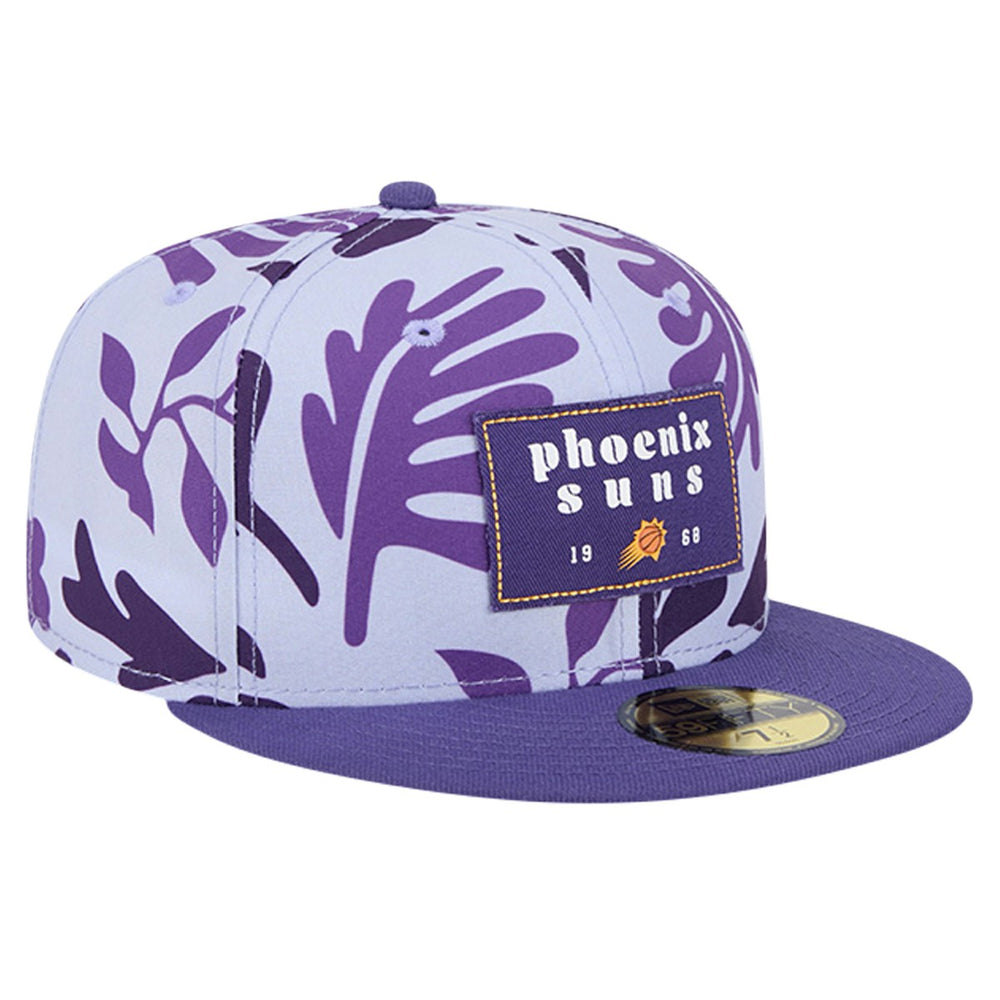 New Era Phoenix Suns Palm Fronds 2-Tone 59FIFTY Fitted Hat Purple