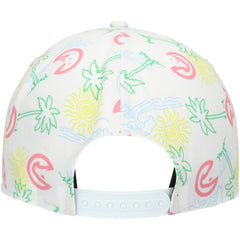 New Era Atlanta Hawks Palm Trees and Waves Golfer Adjustable Hat White