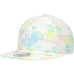 New Era Memphis Grizzlies Palm Trees and Waves Golfer Adjustable Hat White