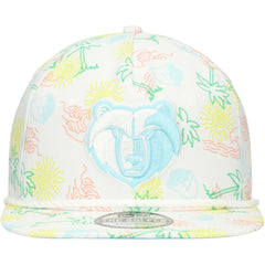 New Era Memphis Grizzlies Palm Trees and Waves Golfer Adjustable Hat White