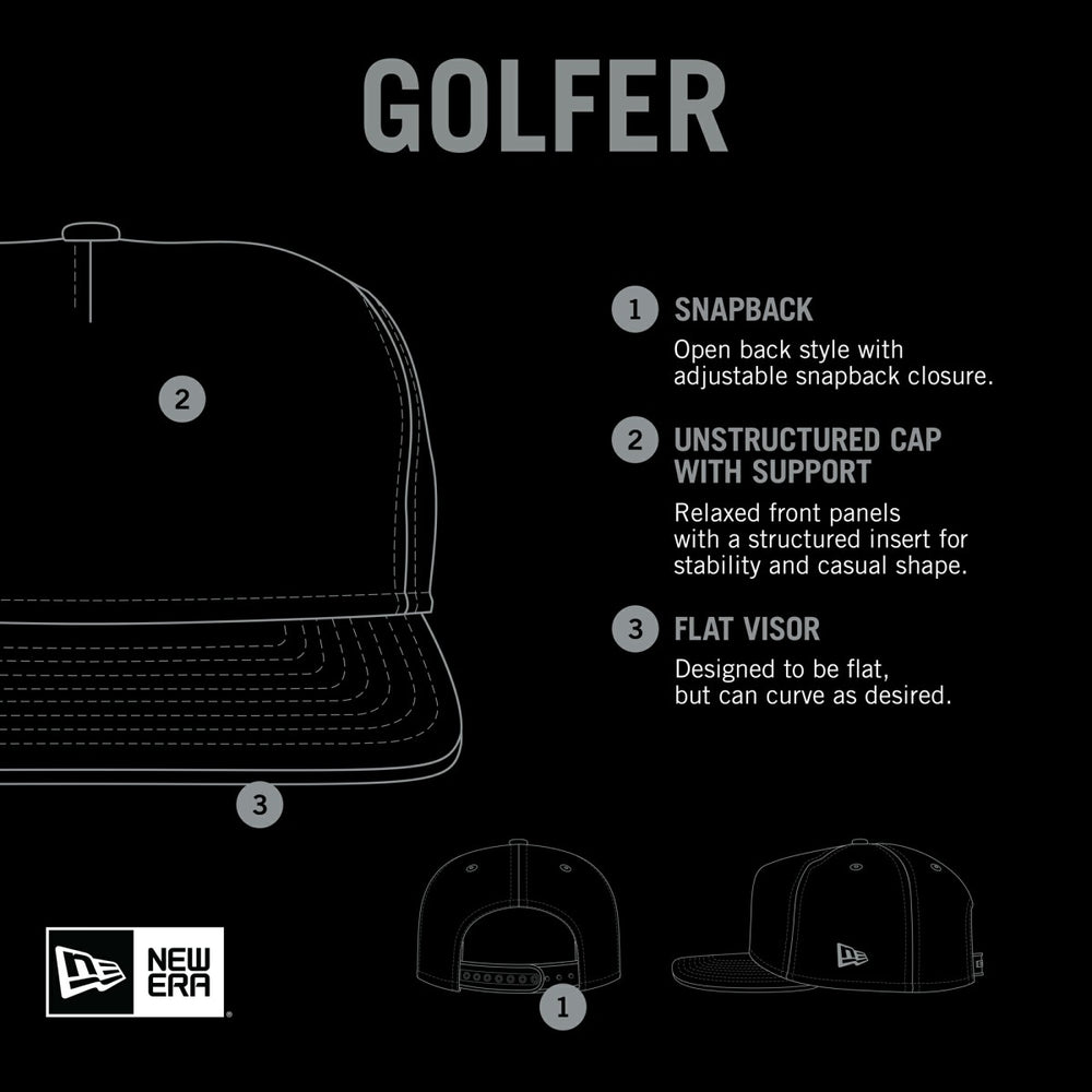 New Era Memphis Grizzlies Palm Trees and Waves Golfer Adjustable Hat White