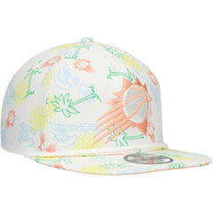 New Era Phoenix Suns Palm Trees and Waves Golfer Adjustable Hat White