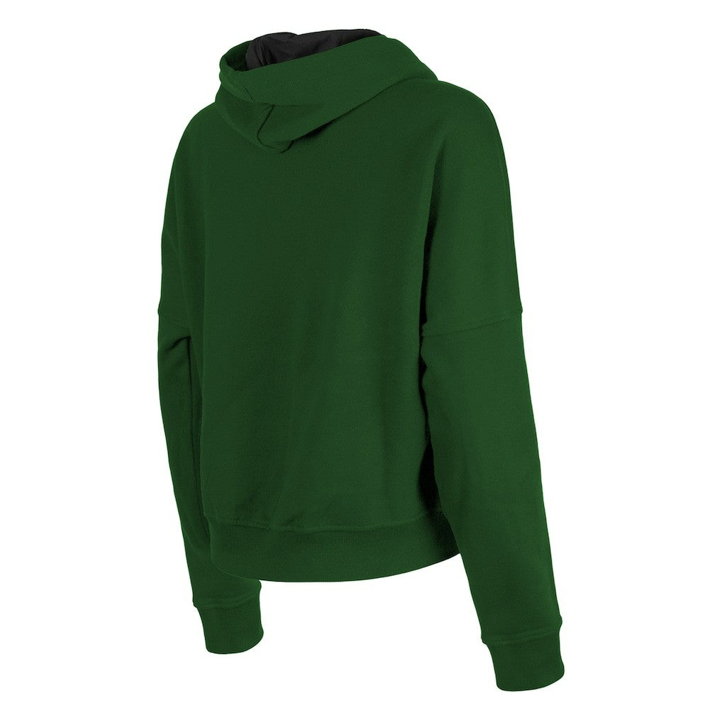 New York Jets New Era Women's Boxy Pullover Hoodie - Heather Green - NFL