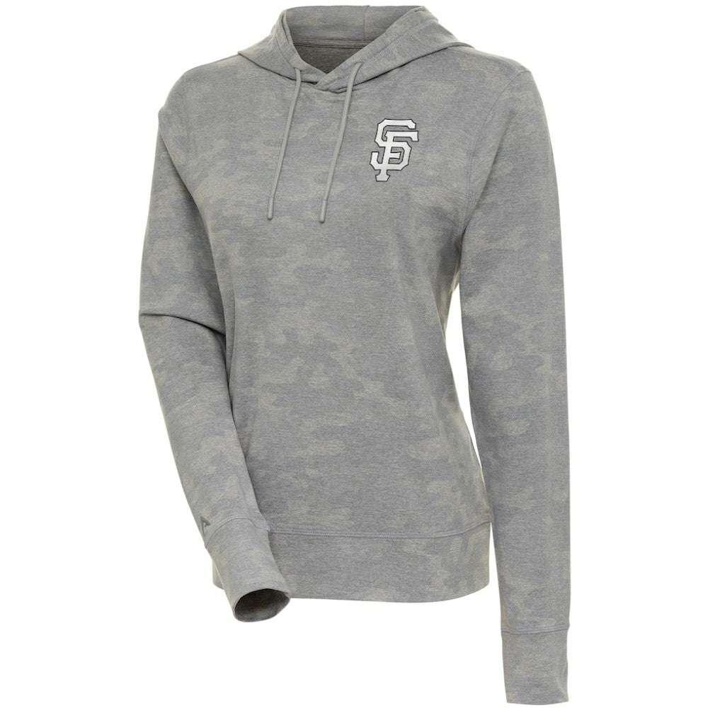 San Francisco Giants Antigua Women's Brushed Metallic Respite Pullover Hoodie for sale