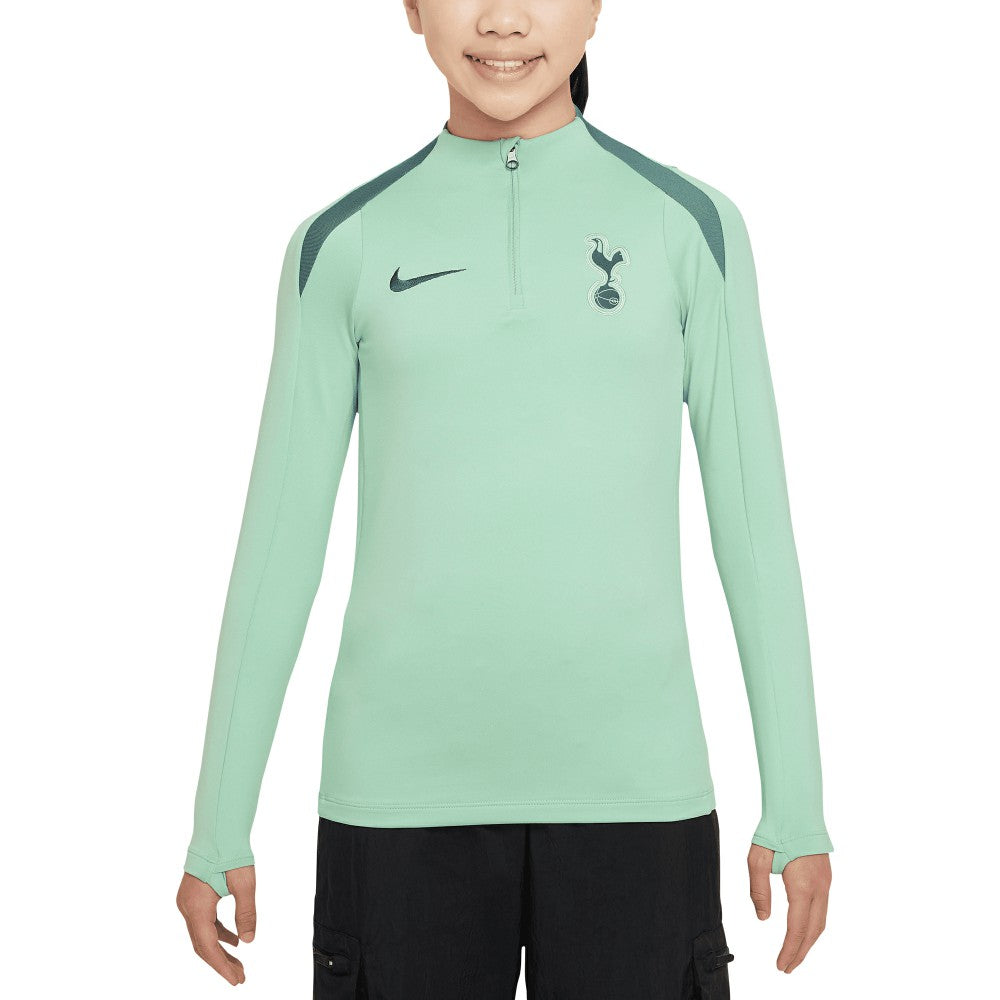 Nike - Tottenham Hotspur Youth 2024/25 Third Strike Drill Performance Quarter-Zip Top - Green