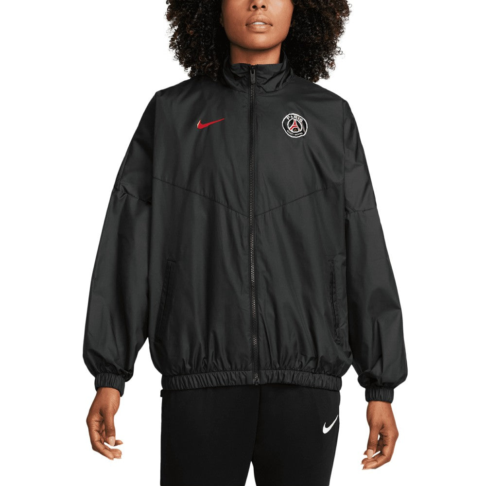 Nike - Paris Saint-Germain Women's Essential Windrunner Full-Zip Jacket - Black