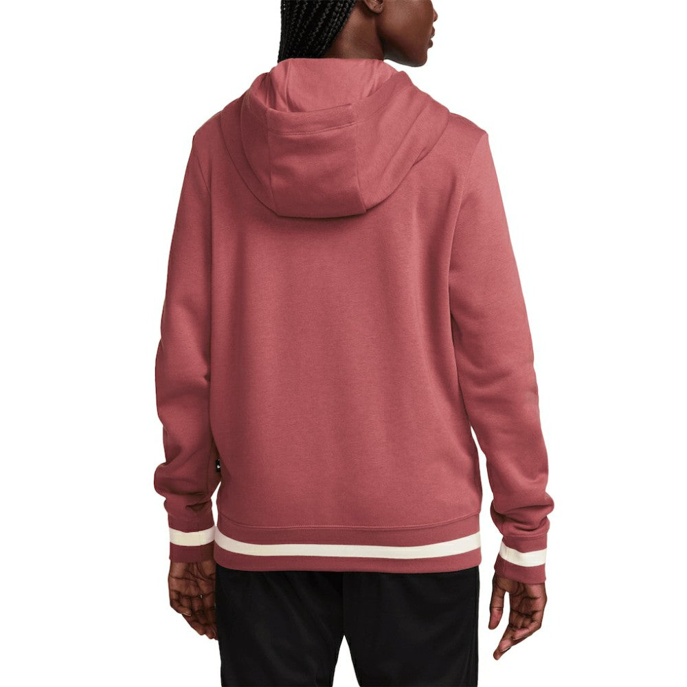 Nike - Liverpool Women's 2024/25 Third Club Fleece Pullover Hoodie - Burgundy