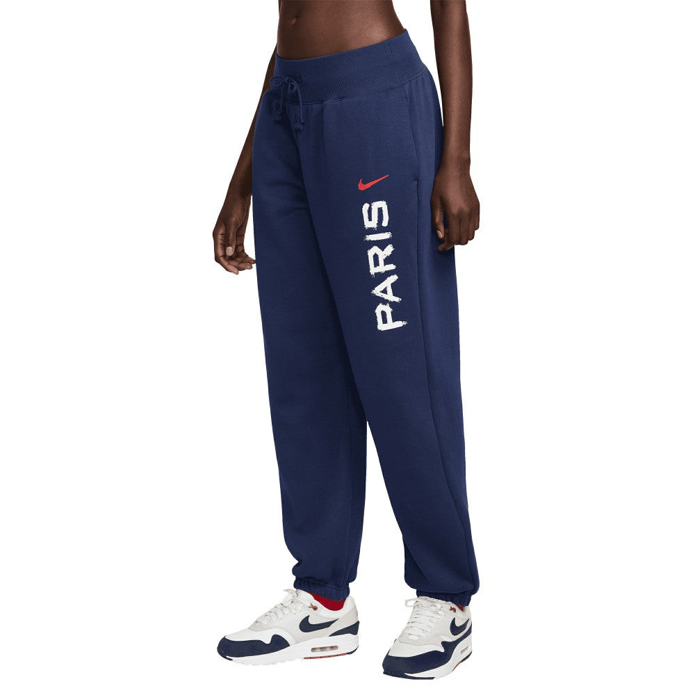Nike - Paris Saint-Germain Women's Phoenix Fleece Pants - Navy