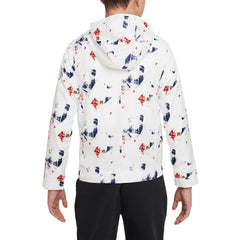 Nike - Paris Saint-Germain Youth Amplify Anorak Half-Zip Hoodie Jacket - White