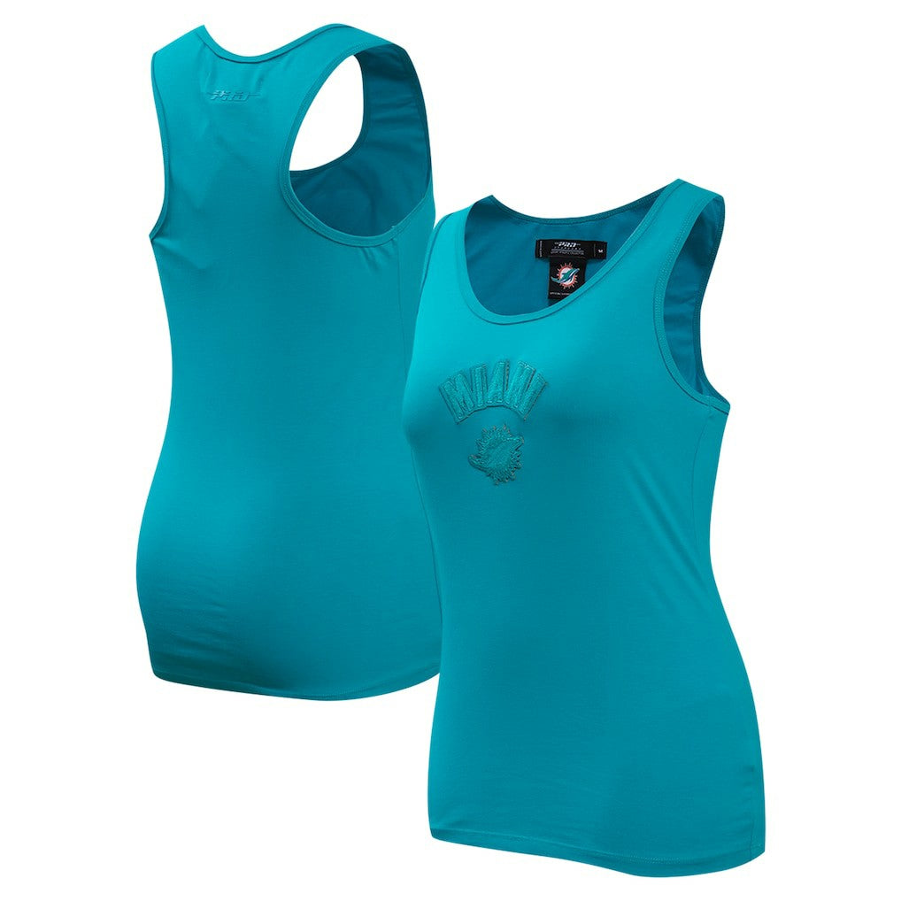 Miami Dolphins Pro Standard Women's Triple Tonal Racerback Tank Top - Aqua - NFL