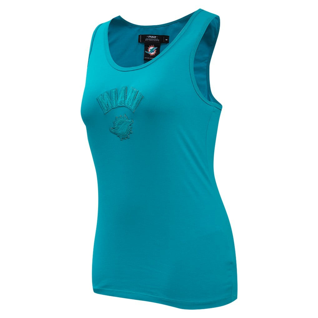 Miami Dolphins Pro Standard Women's Triple Tonal Racerback Tank Top - Aqua - NFL
