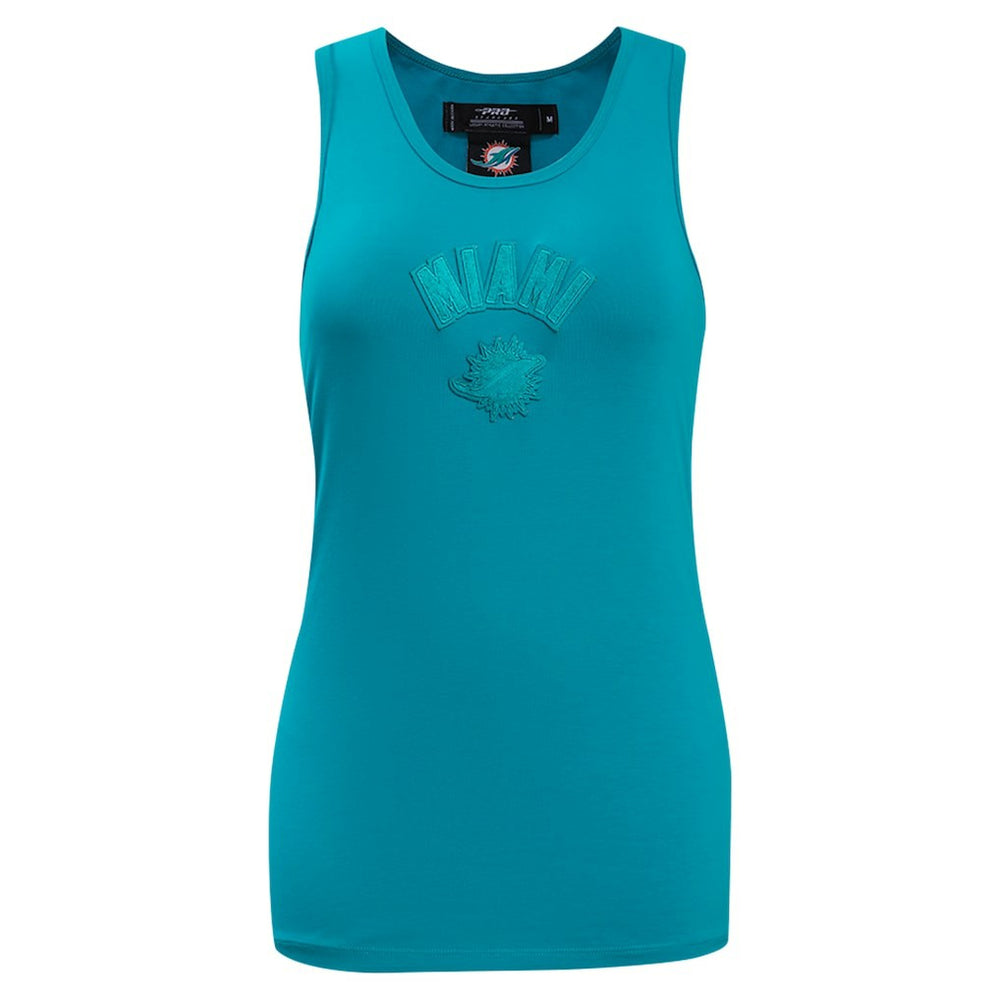 Miami Dolphins Pro Standard Women's Triple Tonal Racerback Tank Top - Aqua - NFL