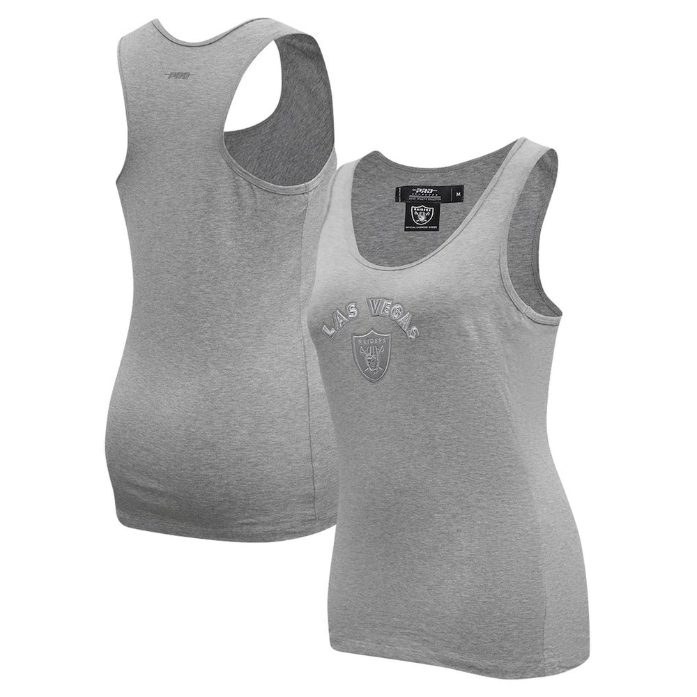 Las Vegas Raiders Pro Standard Women's Triple Tonal Racerback Tank Top - Gray - NFL