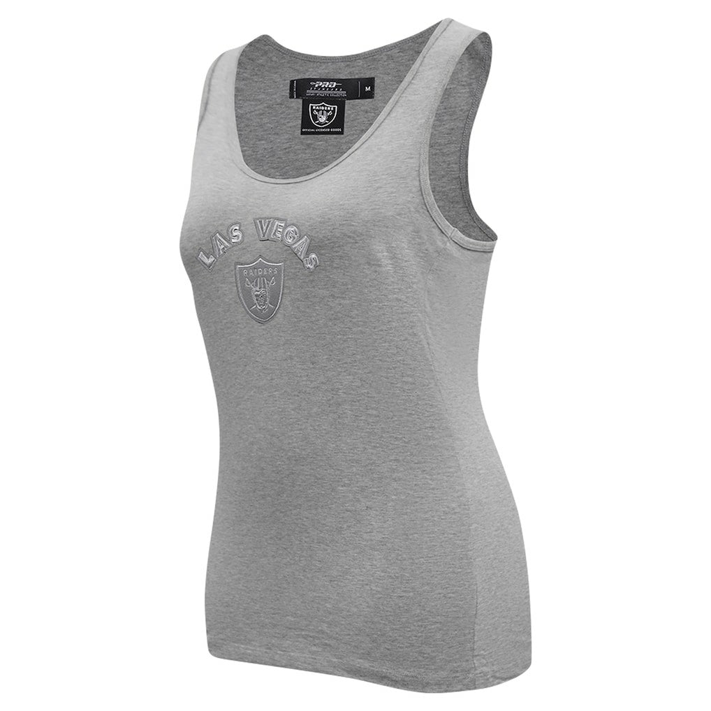 Las Vegas Raiders Pro Standard Women's Triple Tonal Racerback Tank Top - Gray - NFL