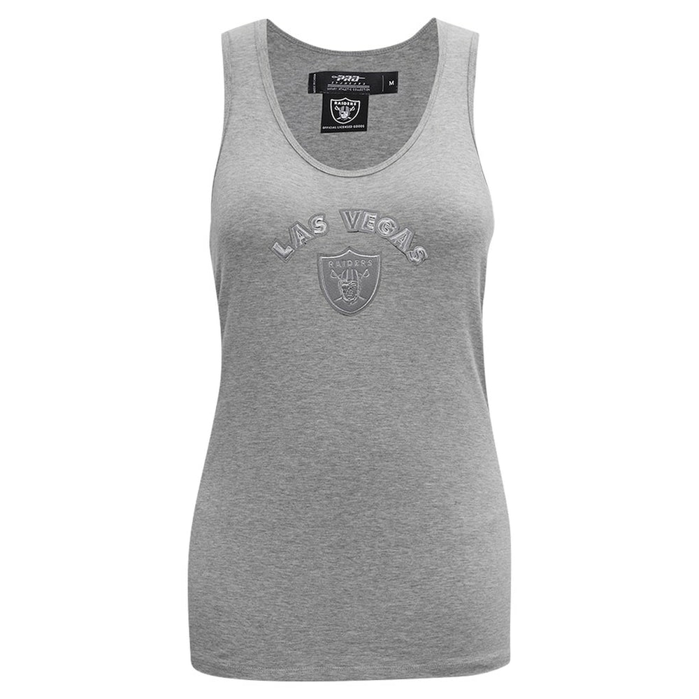 Las Vegas Raiders Pro Standard Women's Triple Tonal Racerback Tank Top - Gray - NFL
