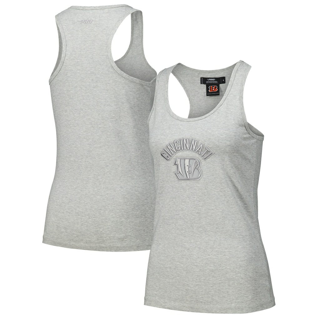 Cincinnati Bengals Pro Standard Women's Triple Tonal Racerback Tank Top - Gray - NFL