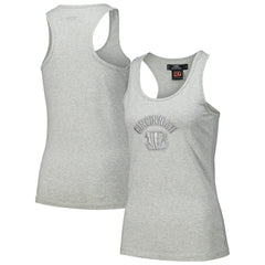 Cincinnati Bengals Pro Standard Women's Triple Tonal Racerback Tank Top - Gray - NFL