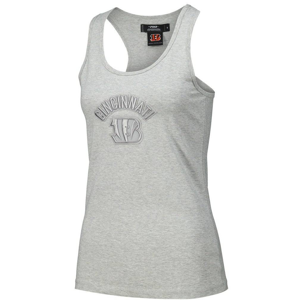 Cincinnati Bengals Pro Standard Women's Triple Tonal Racerback Tank Top - Gray - NFL